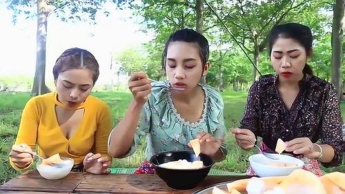 女孩吃三瓜,女孩的三瓜美食之旅